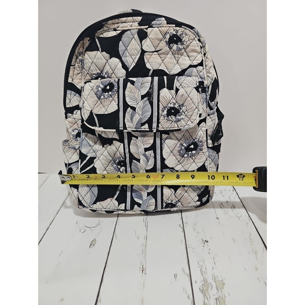 Vera Bradley Camellia Pattern Quilted Backpack - Picture 14 of 15